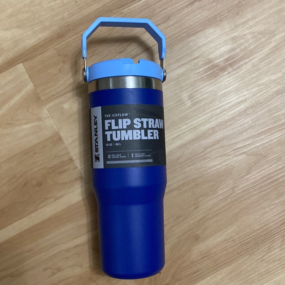 NWT Blue Top Handle Stanley Tumbler
